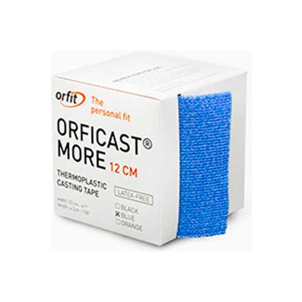 Orfit Orficast More Thermoplastic Tape, 5" Width x 9 ft. Length, Blue, 1 Roll